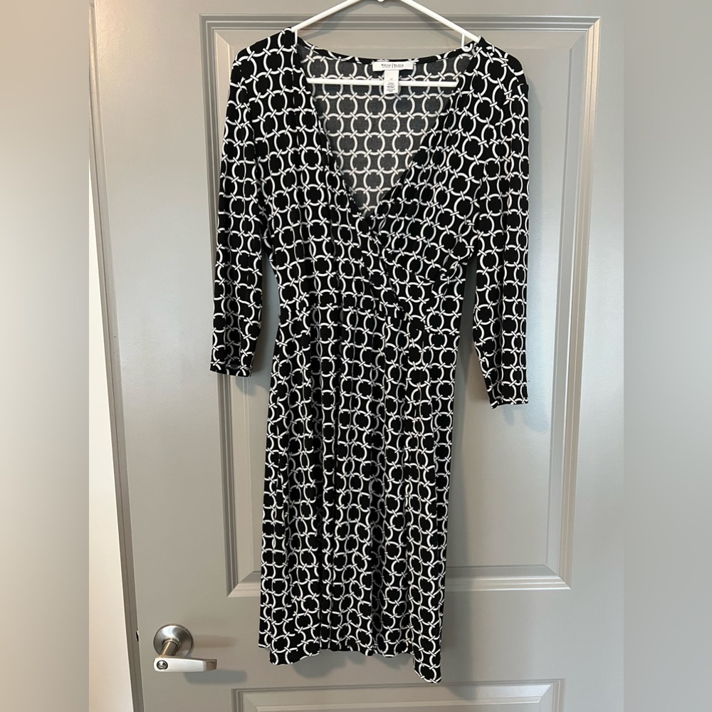 White House Black Market Womens Faux Wrap Dress- 12